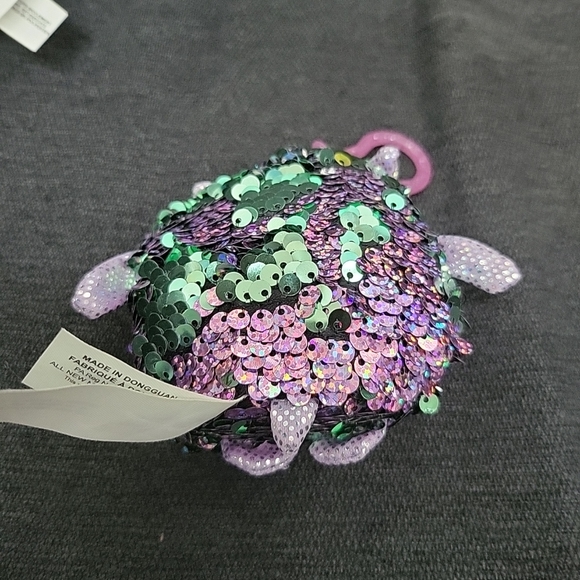 Lot 4 Sequin Shimmeez With Clips Pig Cat Chick & Owl Flip Sequins - Picture 7 of 10